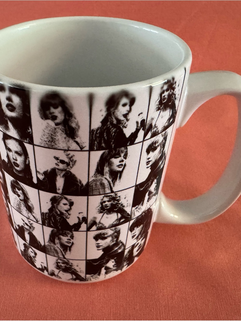 Taylor Swift Black and White Photo-Collage Ceramic Mug